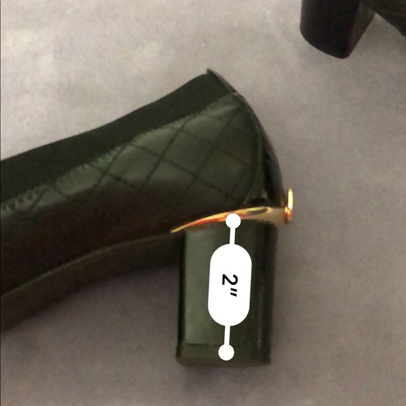 Tory Burch heels black and gold size 6.5 - Picture 5 of 5